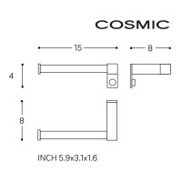 MEDIDAS PORTARROLLOS SIN TAPA IZQUIERDO METRIC COSMIC